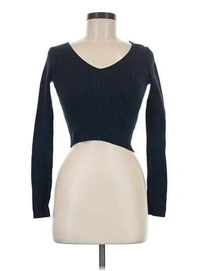 Pre-owned Brandy Melville Cardigan Sweater In Blue
