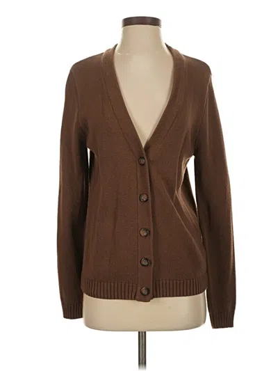 Pre-owned Brandy Melville Cardigan Sweater In Brown