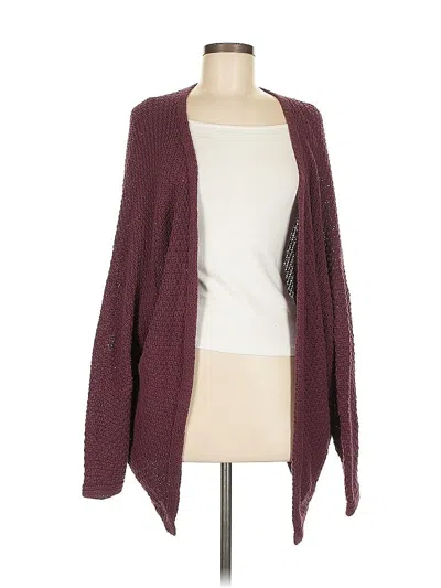 Pre-owned Brandy Melville Cardigan Sweater In Burgundy