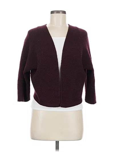 Pre-owned Brandy Melville Cardigan Sweater In Burgundy