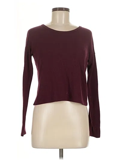 Pre-owned Brandy Melville Cardigan Sweater In Burgundy