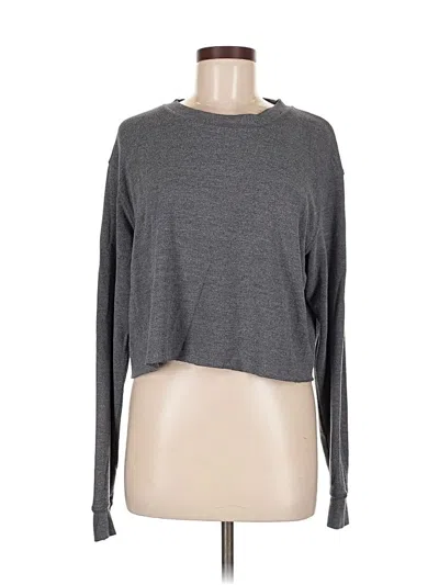 Pre-owned Brandy Melville Cardigan Sweater In Gray