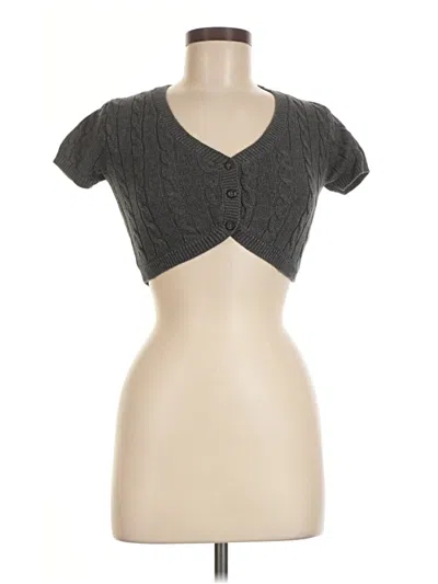 Pre-owned Brandy Melville Cardigan Sweater In Gray