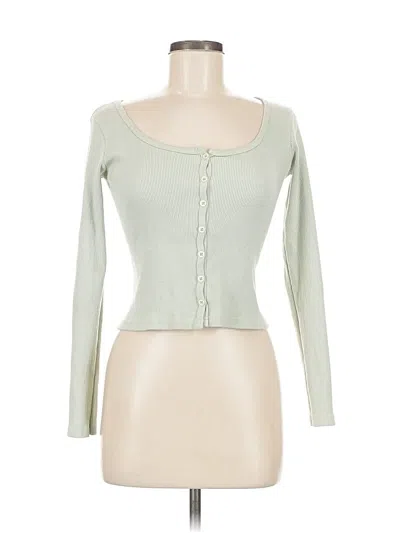 Pre-owned Brandy Melville Cardigan Sweater In Green