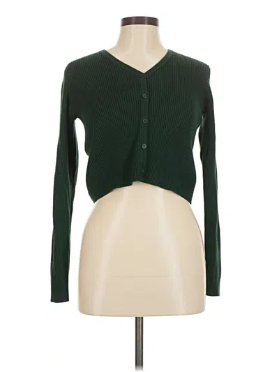 Pre-owned Brandy Melville Cardigan Sweater In Green