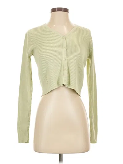 Pre-owned Brandy Melville Cardigan Sweater In Green
