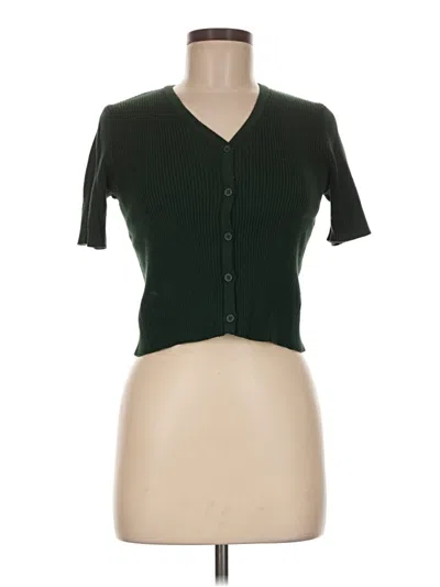 Pre-owned Brandy Melville Cardigan Sweater In Green