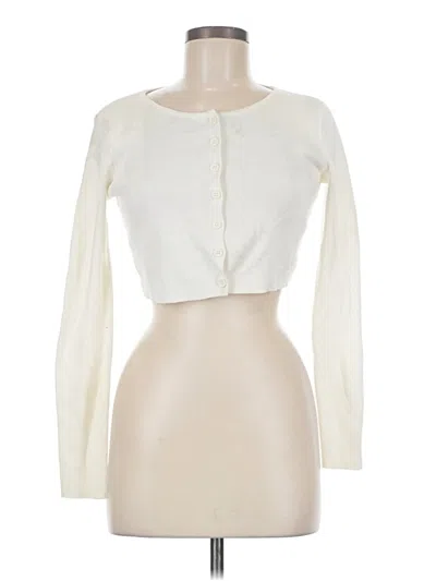 Pre-owned Brandy Melville Cardigan Sweater In Ivory