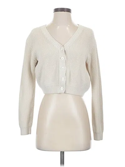 Pre-owned Brandy Melville Cardigan Sweater In Ivory