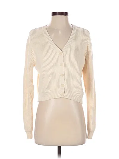 Pre-owned Brandy Melville Cardigan Sweater In Ivory