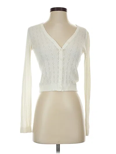 Pre-owned Brandy Melville Cardigan Sweater In Ivory