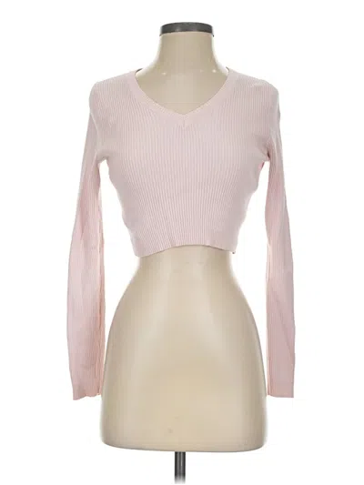 Pre-owned Brandy Melville Cardigan Sweater In Pink