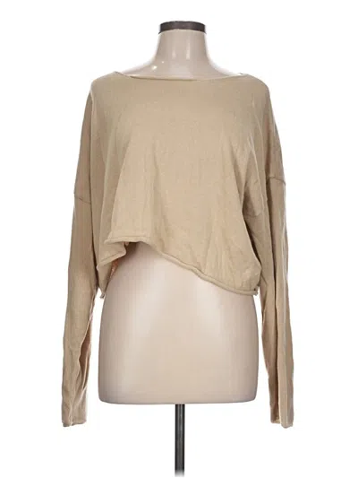 Pre-owned Brandy Melville Cardigan Sweater In Tan