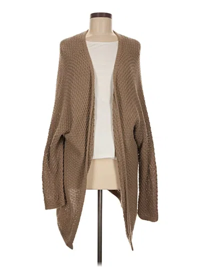 Pre-owned Brandy Melville Cardigan Sweater In Tan