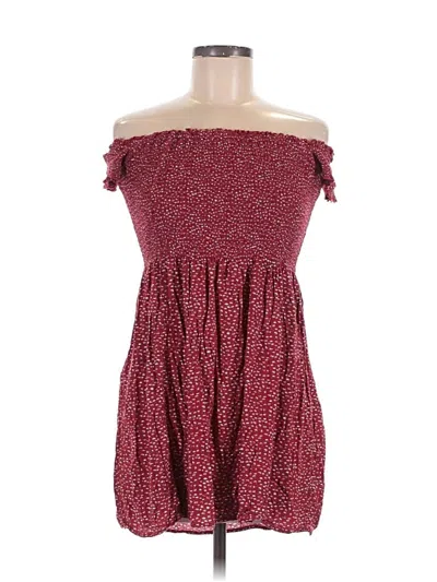 Pre-owned Brandy Melville Casual Dress In Burgundy