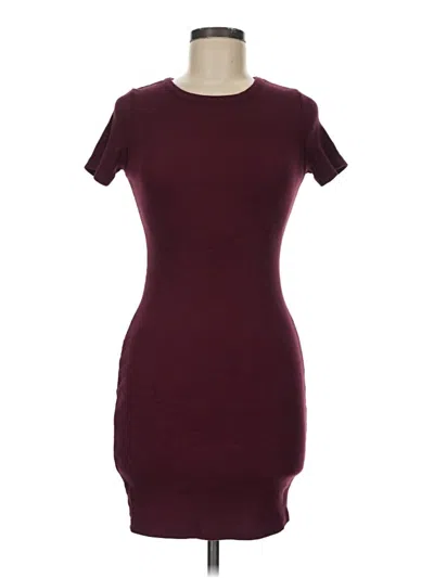 Pre-owned Brandy Melville Casual Dress In Burgundy