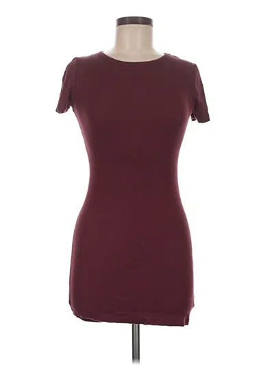 Pre-owned Brandy Melville Casual Dress In Burgundy
