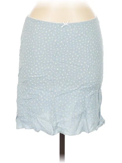 Pre-owned Brandy Melville Casual Skirt In Blue