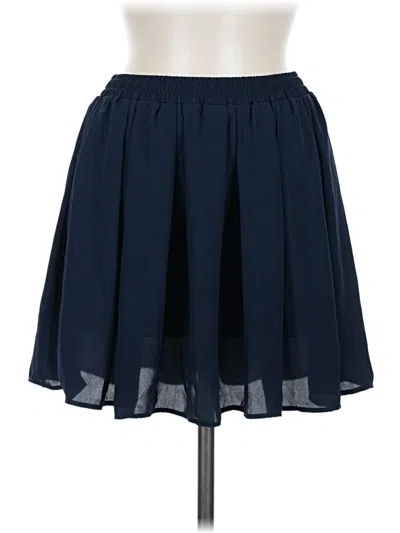 Pre-owned Brandy Melville Casual Skirt In Blue