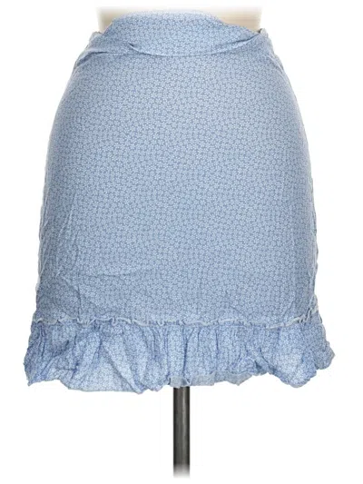 Pre-owned Brandy Melville Casual Skirt In Blue