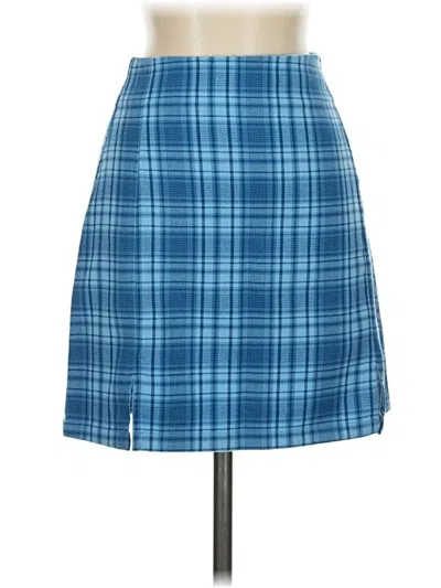 Pre-owned Brandy Melville Casual Skirt In Blue