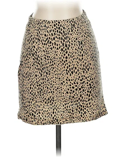 Pre-owned Brandy Melville Casual Skirt In Brown