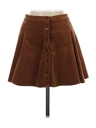 Pre-owned Brandy Melville Casual Skirt In Brown