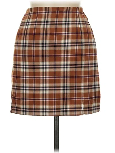 Pre-owned Brandy Melville Casual Skirt In Brown