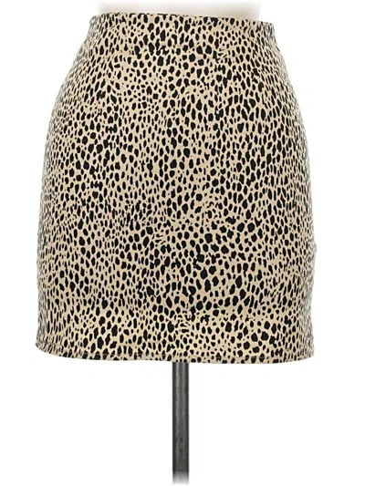 Pre-owned Brandy Melville Casual Skirt In Gold