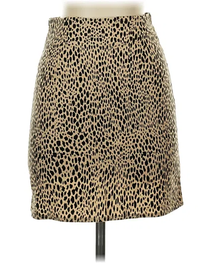 Pre-owned Brandy Melville Casual Skirt In Gold