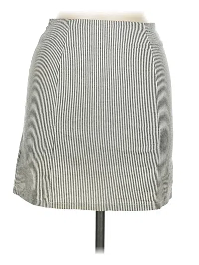 Pre-owned Brandy Melville Casual Skirt In Gray