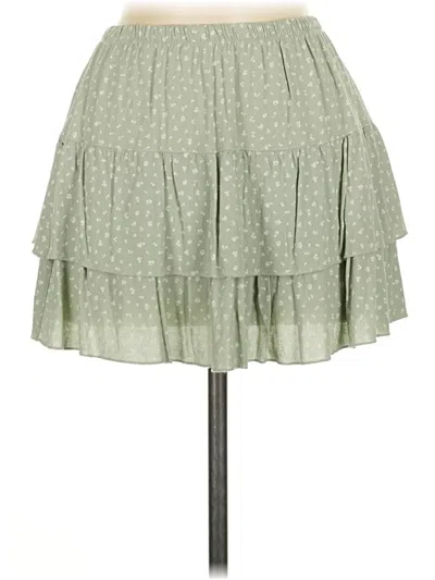 Pre-owned Brandy Melville Casual Skirt In Green