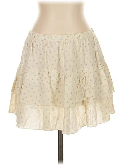 Pre-owned Brandy Melville Casual Skirt In Ivory