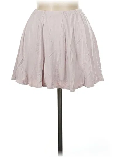 Pre-owned Brandy Melville Casual Skirt In Silver