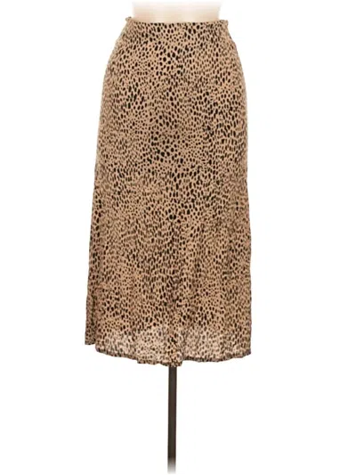 Pre-owned Brandy Melville Casual Skirt In Tan