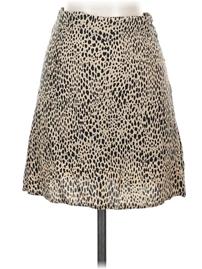 Pre-owned Brandy Melville Casual Skirt In Tan