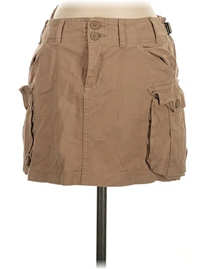 Pre-owned Brandy Melville Casual Skirt In Tan