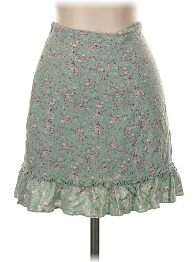 Pre-owned Brandy Melville Casual Skirt In Teal