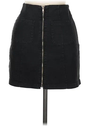 Pre-owned Brandy Melville Denim Skirt In Black