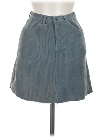 Pre-owned Brandy Melville Denim Skirt In Gray