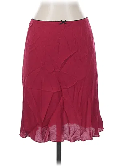 Pre-owned Brandy Melville Formal Skirt In Burgundy