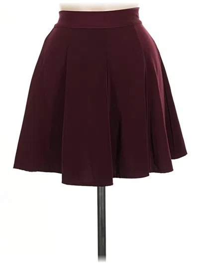 Pre-owned Brandy Melville Formal Skirt In Burgundy