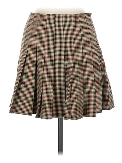 Pre-owned Brandy Melville Formal Skirt In Tan