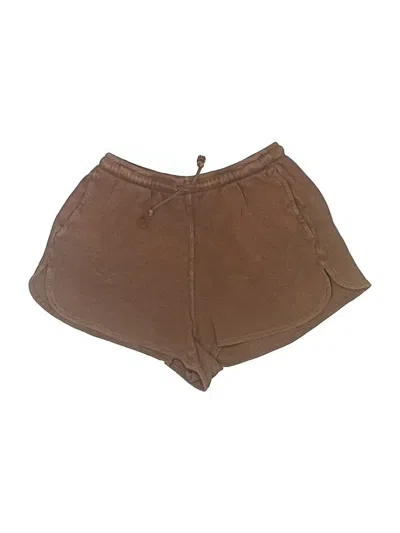 Pre-owned Brandy Melville Khaki Shorts In Brown