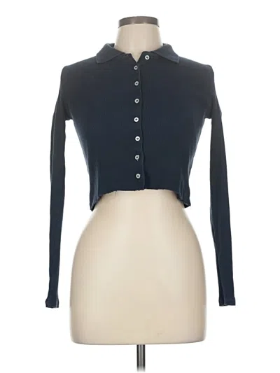Pre-owned Brandy Melville Long Sleeve Blouse In Black