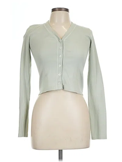Pre-owned Brandy Melville Long Sleeve Blouse In Green