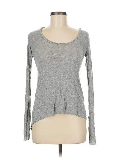 Pre-owned Brandy Melville Long Sleeve T-shirt In Gray