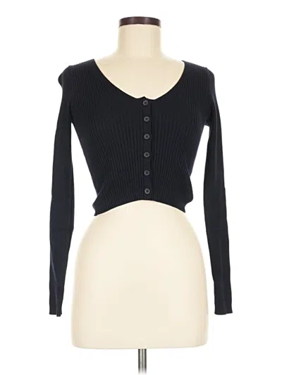 Pre-owned Brandy Melville Long Sleeve Top Black Sweetheart Neckline Tops