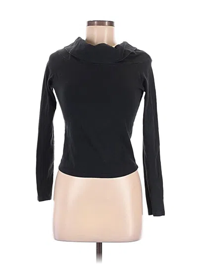 Pre-owned Brandy Melville Long Sleeve Top Black Turtleneck Tops