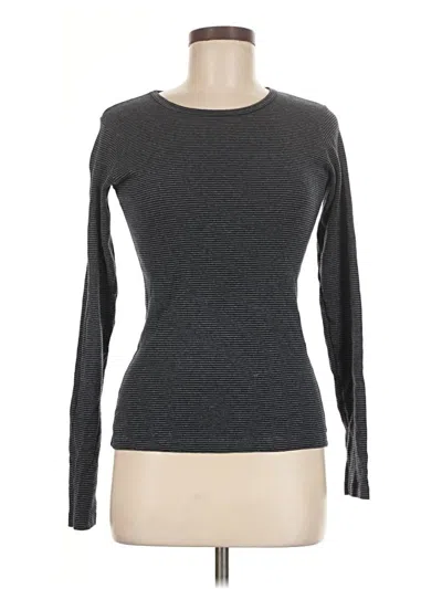 Pre-owned Brandy Melville Long Sleeve Top Gray Crew Neck Tops